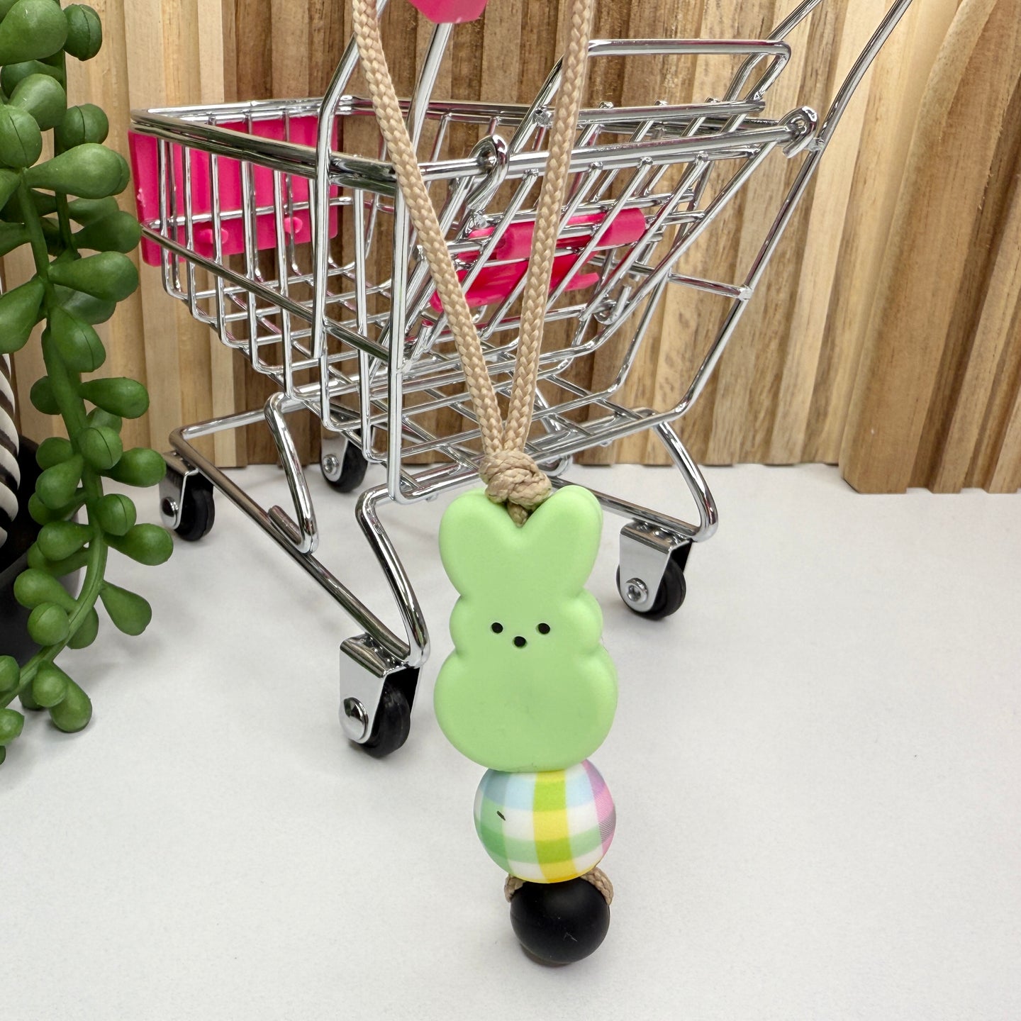 Green Peeps Zipper Charm